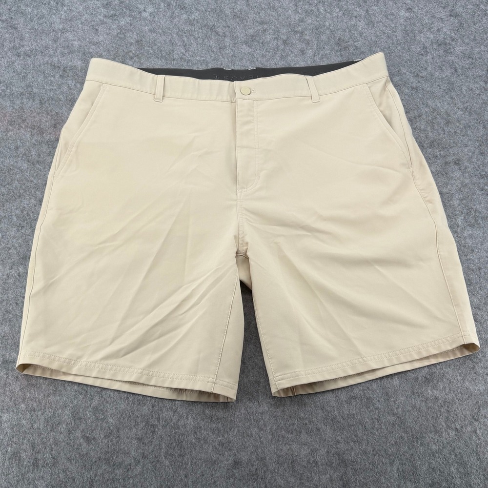 Soybu Mens Flex Performance Golf Shorts Khaki Tan Size 40 Stretch Lightweight